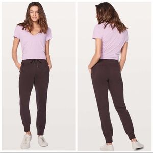 Lululemon 10 Get Going Jogger Pants Cherry